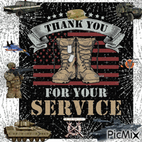 Thank you for your service animeret GIF