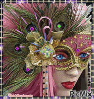 HD femme carnaval Animated GIF