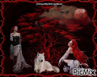 Gothic Sisters In The Storm - Gratis animerad GIF