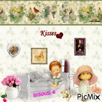 kisses - Bisous animowany gif