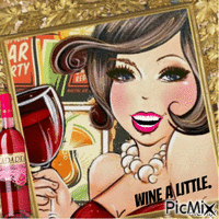WINE A LITTLE - Free animated GIF