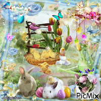 Happy Easter - Laurachan animirani GIF