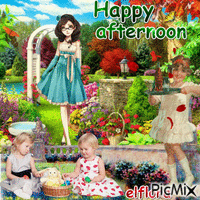 Happy afternoon アニメーションGIF