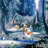 Let it's snow - GIF animé gratuit
