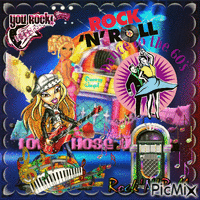 rock n roll - Бесплатный анимированный гифка