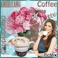 coffee cappuccino - GIF animé gratuit