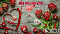 kiss you my love - Nemokamas animacinis gif
