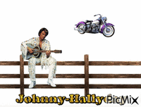 Johnny et sa moto - 免费动画 GIF