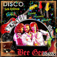 Bee Gees 1 - Бесплатный анимированный гифка
