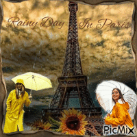 Rainy Day In Paris - GIF animé gratuit