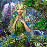 Forest fairy animovaný GIF