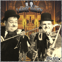 Concours : Laurel et Hardy qui dansent - Darmowy animowany GIF