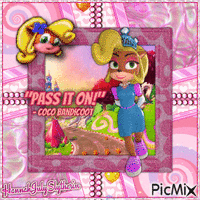 ♠Princess Coco Bandicoot♠ - GIF animé gratuit