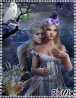 Romance bleue - Darmowy animowany GIF