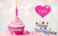 Happy Birthday Cara - Free animated GIF