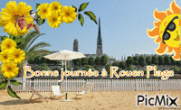 rouen plage - GIF animado grátis