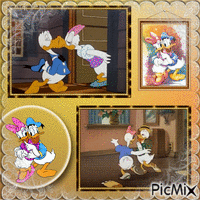 Daisy and Donald Duck - GIF animado grátis