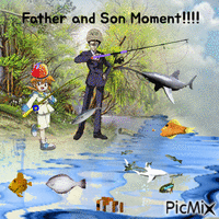 Father and Son Moment!!! animovaný GIF