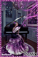 Pianiste violine - Gratis animerad GIF