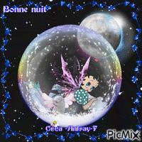 Bonne nuit Betty Boop - GIF animé gratuit