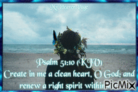 Psalm 51:10 KJV - Ilmainen animoitu GIF
