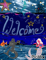 Welconme Mermaids - Ingyenes animált GIF