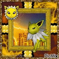 #♦#Jolteon terrorizes a entire city with lightning#♦# Animiertes GIF