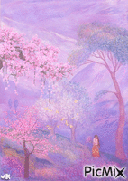 Paisaje en rosa Animated GIF