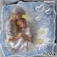 Une mère et son enfant par BBM geanimeerde GIF