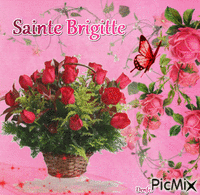 Sainte Brigitte - GIF animé gratuit