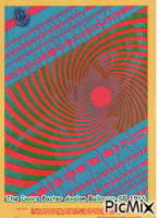 The Doors Poster Avalon Ballroom SF 1966 - Animovaný GIF zadarmo
