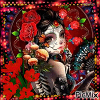 The Mexican Catrina-contest - Gratis animeret GIF