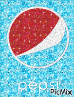 Pepsi Glitter Logo анимированный гифка
