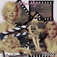 Marilyn Monroe par BBM GIF animata