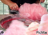 Algodón rosado animerad GIF