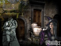 La sorcière aimant le prince qui aime une sevante Animated GIF