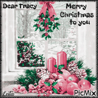 Dear Tracy, Merry Christmas to you Gif Animado