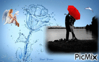 Love in the Rain - Zdarma animovaný GIF