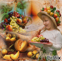mangeons des bons fruits анимированный гифка