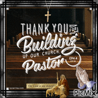 Thank you Pastor анимиран GIF