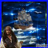 Un pirata llamado Jack..!! GIF animata