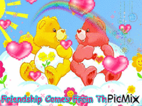 Friendship Care Bears - GIF animé gratuit