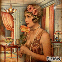 Flapper Animated GIF