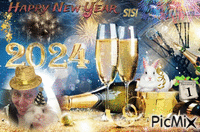 new year moi et panpan 2024 GIF animata