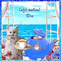 Café matinal animovaný GIF