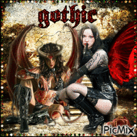 Gothic Angel(s) - Бесплатный анимированный гифка