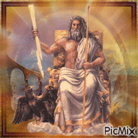 The gods of ancient Greek - Zeus - GIF animé gratuit