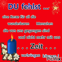 Du fehlst uns... - Free animated GIF