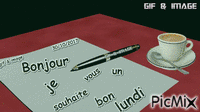 bonjour lundi - Ücretsiz animasyonlu GIF
