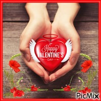 Happy Valentine'sday for all Picmix-Friendsds GIF animado